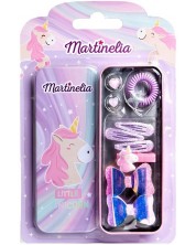 Set accesorii de par pentru copii Martinelia - Little Unicorn, 10 piese