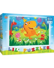 Puzzle pentru copii Master Pieces din 24 de piese - Dino party -1