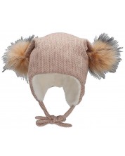 Pălărie de iarnă pentru copii cu pompoane Sterntaler - Fetiță, 55 cm, 4-6 ani -1
