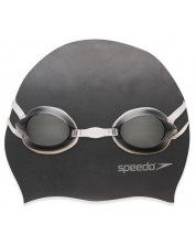 Set de înot pentru copii Speedo - șapcă și ochelari de protecție, negru -1