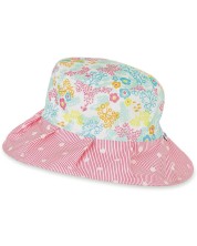 Pălărie de vară pentru copii cu protecție UV 15+ Sterntaler - Motive florale, 51 cm, 18-24 luni -1