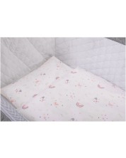 Set de lenjerie de pat pentru copii din 5 piese Bubaba - Curcubeu roz -1