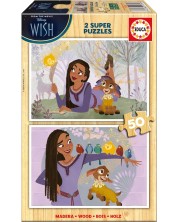 Puzzle din lemn pentru copii Educa din 2 x 50 de piese - Dorință -1