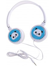Căști cu microfon pentru copii I-Total - Panda Collection 11081, alb -1
