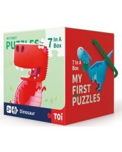 Puzzle pentru copii Toi World - Dinozauri, 49 piese