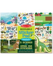 Stickere pentru copii Melissa & Doug - Habitate pentru animale -1