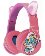 Căști pentru copii  PowerLocus - P1 Smurf, wireless, roz