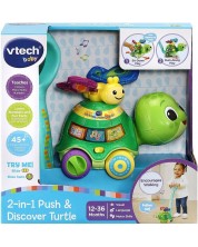 Jucărie pentru copii Vtceh - Testoasa interactivă de tras, 2 in 1 (in engleza) -1