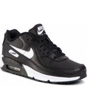 Pantofi sport pentru copii Nike - Air Max 90 LTR, negre/albe -1