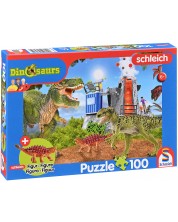 Puzzle pentru copii Schmidt din 100 de piece - Dinozauri din timpuri preistorice