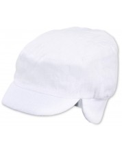 Pălărie de vară pentru copii cu protecție UV 50+ Sterntaler - 49 cm, 12-18 luni, albă
