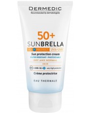 Dermedic Sunbrella Cremă de protecție solară, pentru piele uscată și normală, SPF50+, 50 ml -1