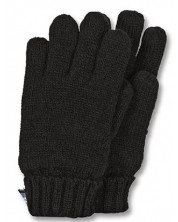 Mănuși tricotate pentru copii Sterntaler - 9-10 ani, negre -1