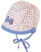 Pălărie de vară pentru copii cu protecție UV 50+ Sterntaler - Cu panglică, 35 cm, 1-2 luni