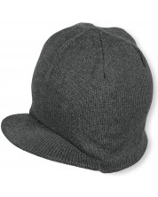 Pălărie tricotată pentru copii cu vizor Sterntaler - 51 cm, 18-24 luni, gri -1
