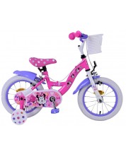 Bicicletă pentru copii cu roți auxiliare  E&L cycles - Disney, Minnie Mouse, 14''