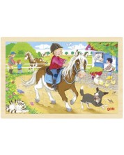 Puzzle pentru copii Goki - Pony Farm, 24 de piese -1