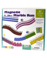 Tooky Toy - Pistă magnetică cu bile, Marble Run