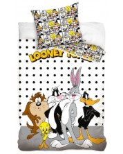 Set lenjerie de pat pentru copii Sonne - Looney Tunes, 2 piese