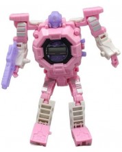 electronic pentru copii Raya Toys – Robot Transformabil, roz