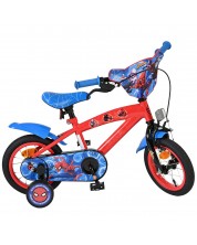 Bicicletă pentru copii cu roți ajutătoare E&L cycles - Spiderman, 12''