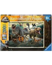 Puzzle pentru copii  Ravensburger din  200 XXL piese -lumea jurasică