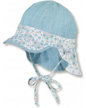 Pălărie de vară pentru copii cu protecție UV 30+ Sterntaler - 49 cm, 12-18 luni, albastră -1