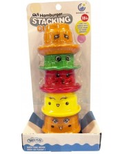 Joc pentru copii Raya Toys - Hamburger Stacking, turn de pahare pentru stivuire