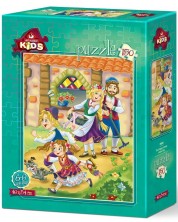 Puzzle pentru copiiArt Puzzle din 150 de părți - Familia fericită