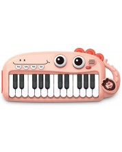 Jucărie pentru copii Zhorya Cartoon - Pian, 24 de taste, roz