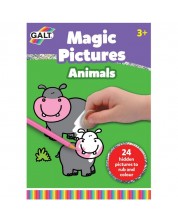 Carte pentru copii - sterge si coloreaza Galt - Animale -1