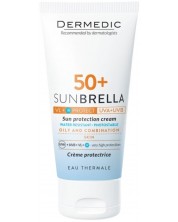 Dermedic Sunbrella Cremă de protecție solară, pentru ten gras și mixt, SPF 50+, 50 ml