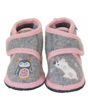 Papuci de lână pentru copii cu urs și pinguin Sterntaler - 21/22, 18-24 luni -1