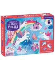 Puzzle parfumat pentru copii Mudpuppy din 60 de piese - Unicorni -1