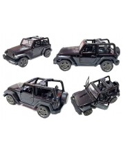 Mașină pentru copii Raya Toys - Jeep, cu muzică și lumini, neagră