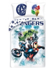 Set lenjerie de pat pentru copii Halantex - Avengers