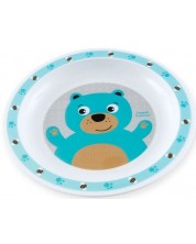 Castron rotund din plastic Canpol - Teddy Bear 