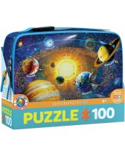 Eurographics Puzzle de 100 de piese pentru copii - Lunch Box "Explorând sistemul solar" -1