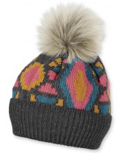 Pălărie tricotată pentru copii cu ciucuri Sterntaler - 57 cm, 8+ ani -1