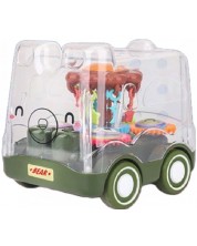 Jucărie pentru copii Raya Toys -Carucior Inertia Bear, verde -1