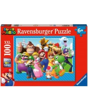 Puzzle pentru copii Ravensburger din 100 XXL de piese - Super Mario