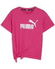 Tricou pentru copii Puma - Essentials+ Logo , roz -1