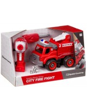 Jucărie pentru copii Raya Toys - Mașină de pompieri prefabricată -1