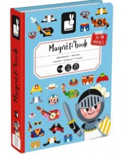Carte magnetica pentru copii Janod - Baieti cu haine magnetice -1