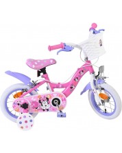 Bicicletă pentru copii cu roți ajutătoare E&L cycles - Minnie Mouse, 12''