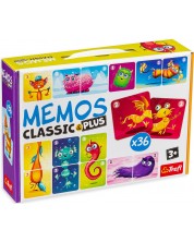 Joc de memorie pentru copii Memos Classic&plus - Monstri draguti -1