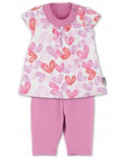 Tunică pentru copii cu jambiere Sterntaler - Hearts, 80 cm, 9-12 luni -1
