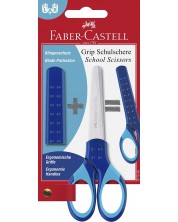 Foarfeca pentru copii Faber Castell - Grip, albastra