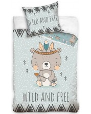 Set lenjerie de pat pentru copii Sonne - Wild and Free, 2 piese -1