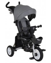 Tricicletă pliabilă pentru copii Byox - Flexy Lux, 360°, gri închis